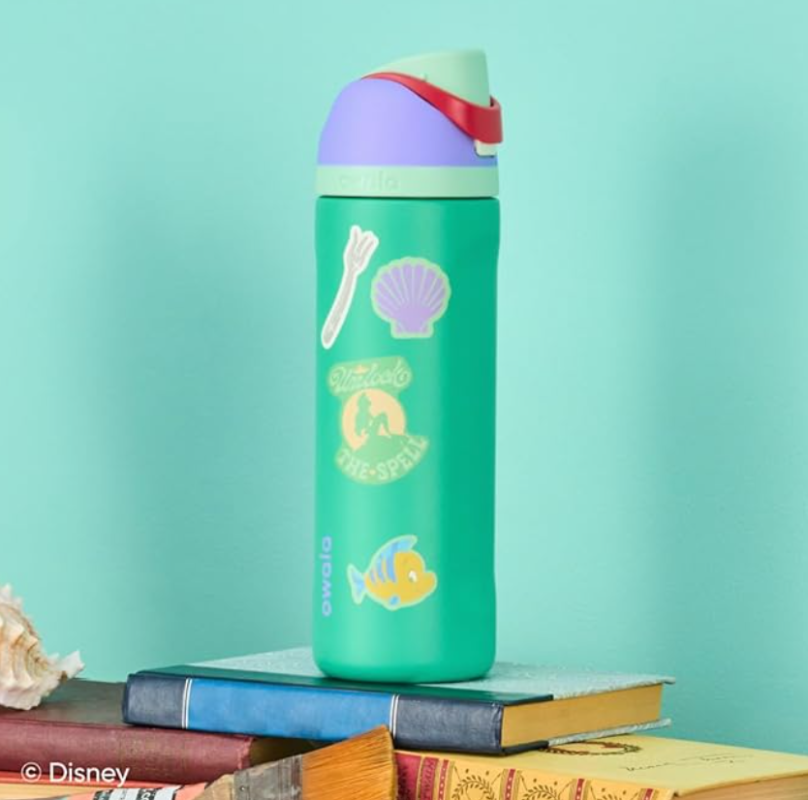 Owala Disney Princess FreeSipWater Bottle – 24oz Ariel