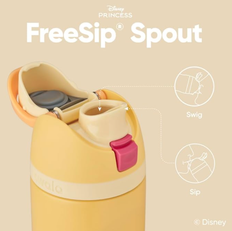 Owala Disney Princess FreeSipWater Bottle – 24oz Belle