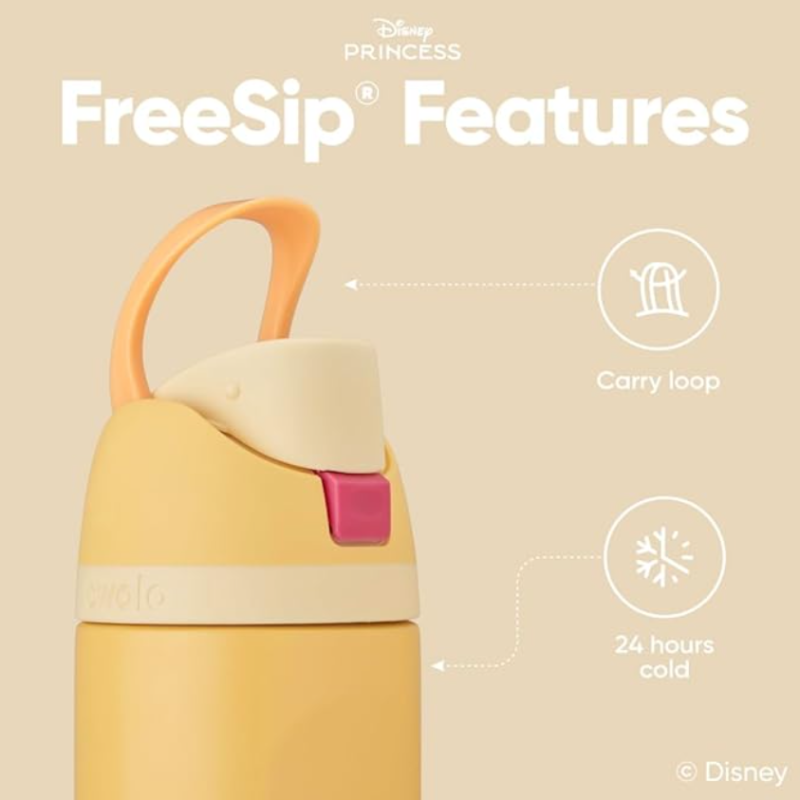Owala Disney Princess FreeSipWater Bottle – 24oz Belle