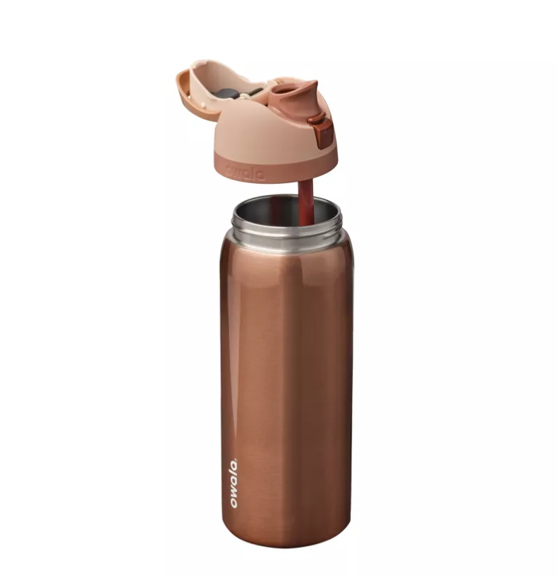 Owala Holiday Special Edition –32oz FreeSip Metallic Rose Gold