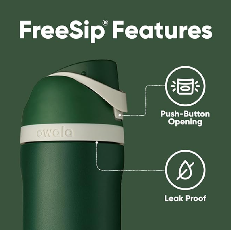 Owala Harry Potter FreeSipWater Bottle – 24oz Slytherin