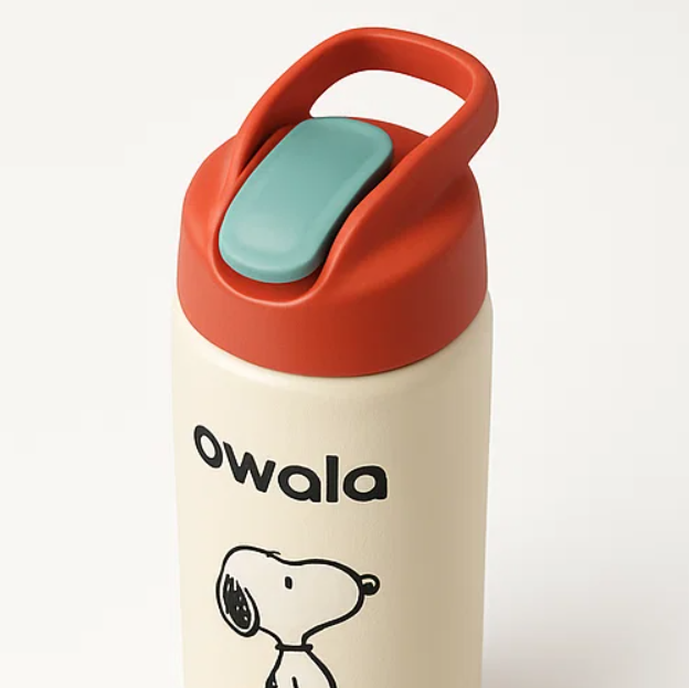 Owala × Snoopy Stainless SteelInsulated Straw Bottle 20oz –Orange
