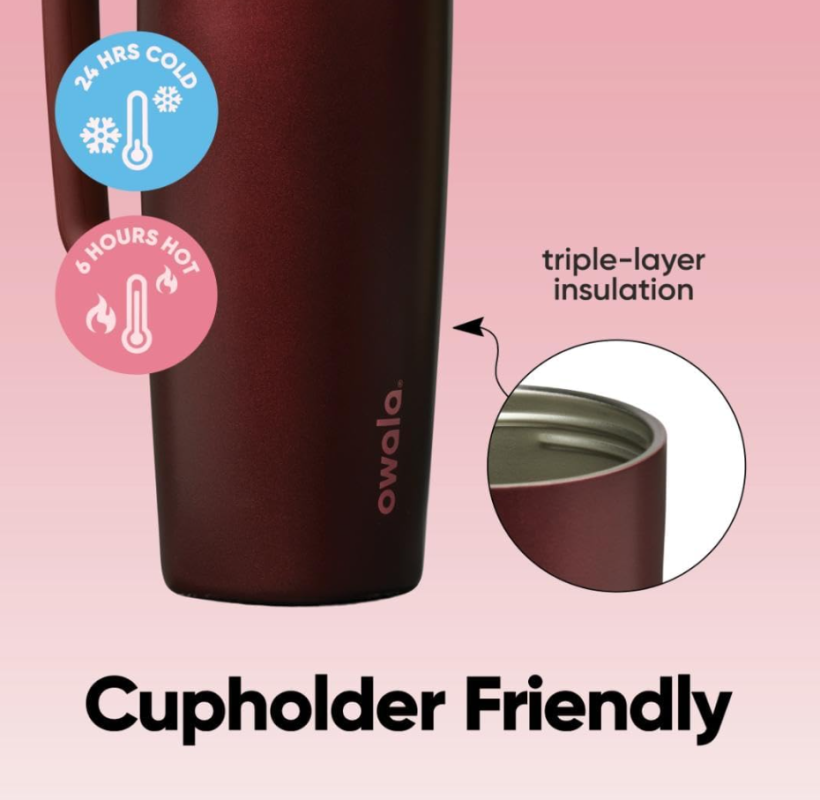 Owala Smoothsip SliderStainless Steel Insulated TravelMug