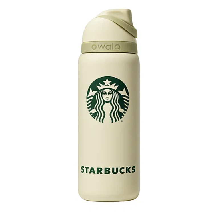 Owala × Starbucks 32ozStainless Steel Bottle WarmBeige
