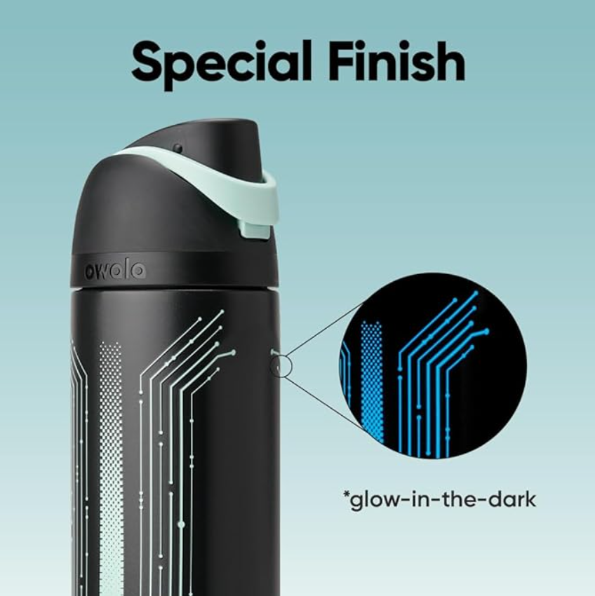 Owala TRON FreeSip WaterBottle – 24oz Black